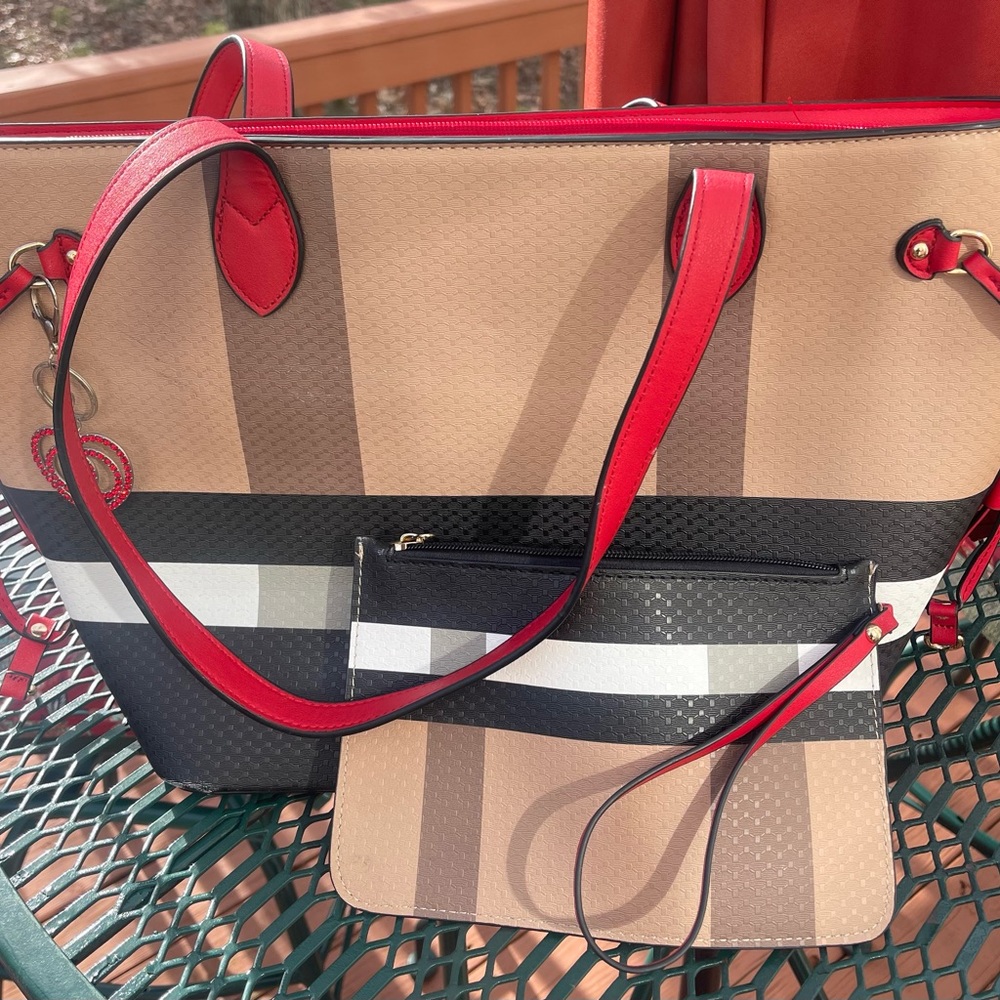 Sassy Plaid Tote Bag